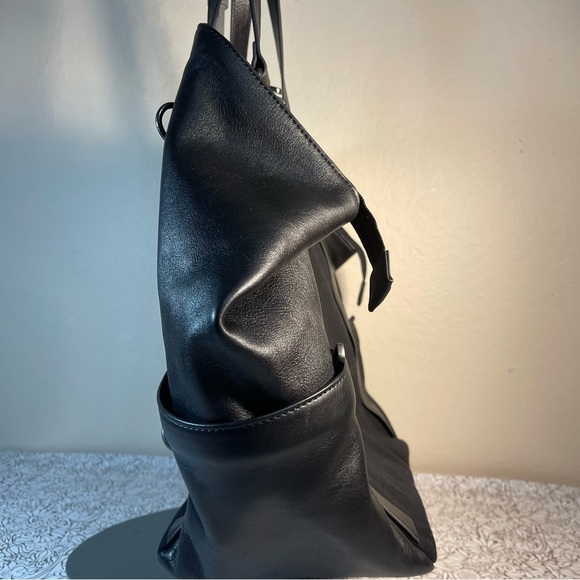 Betabrand Travel Tote Convertible Purse Bag Canvas & Leather - Picture 3 of 15